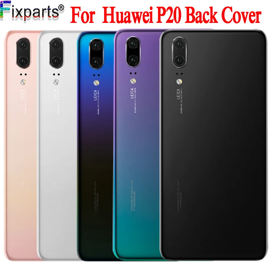 Задняя крышка батарейного отсека для Huawei P20 стеклянная EML L29 L22 задняя