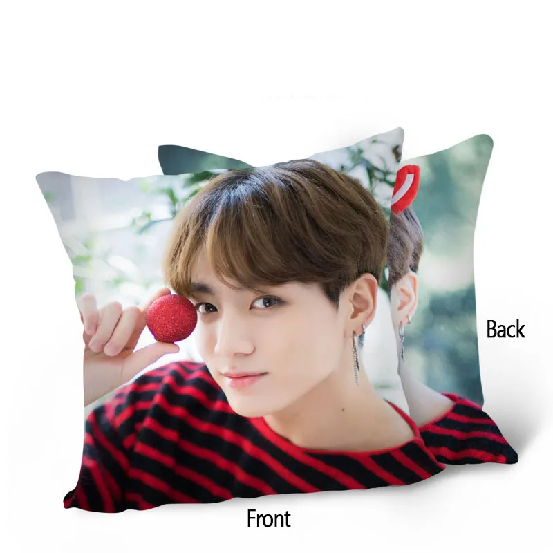 KPOP Bangtan мальчики Рождество День Подушка Чехол JUNG KOOK JIMIN JIN Автомобильная подушка 40*40 см FH248 - Цвет: JUNG KOOK
