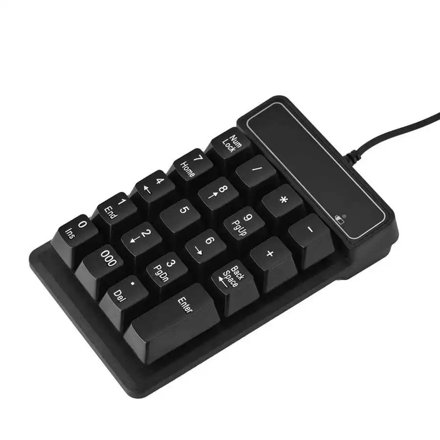 USB Проводная Механическая цифровая клавиатура 19 клавиш мини эргономичный дизайн