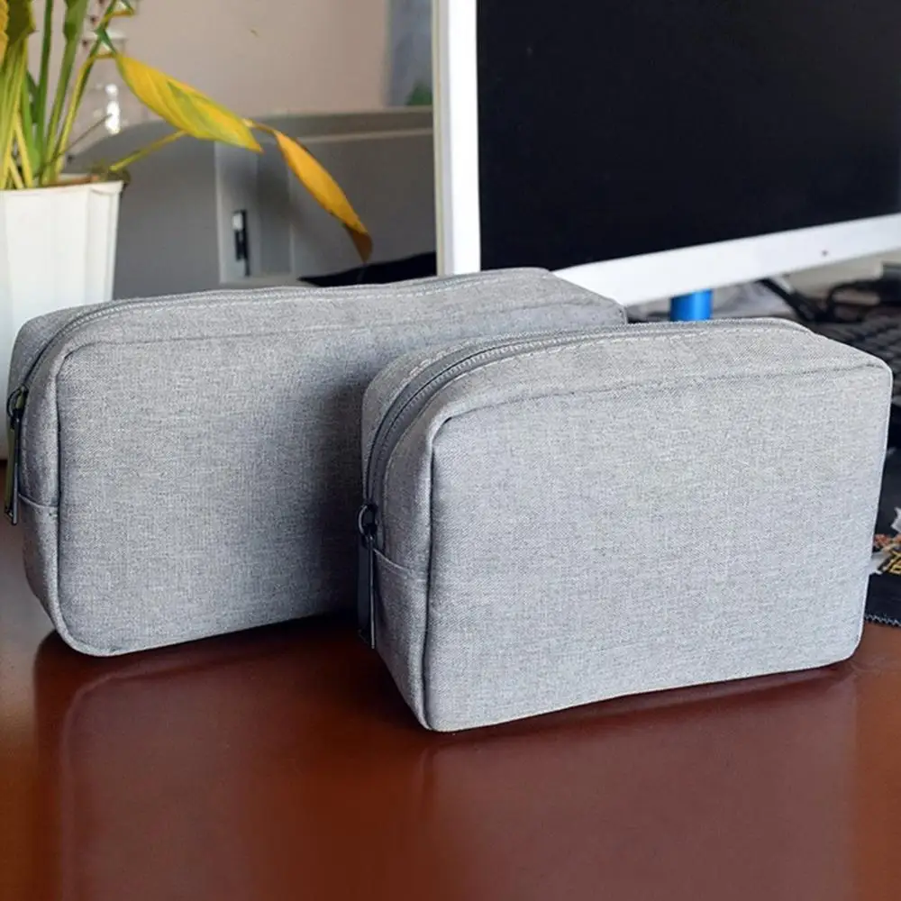 

Multifunctional Portable Size Nylon Wire Digital Data Cable Storage Bag Durable Use Outdoor Travel USB Earphone Organizer Small