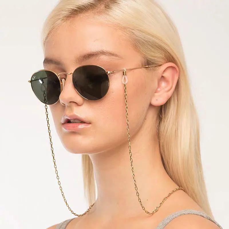 2020 Chic Fashion Reading Glasses Vintage Sun glasses Chain Holder For Women Men Metal Eye Glasses Strap Glasses Holder