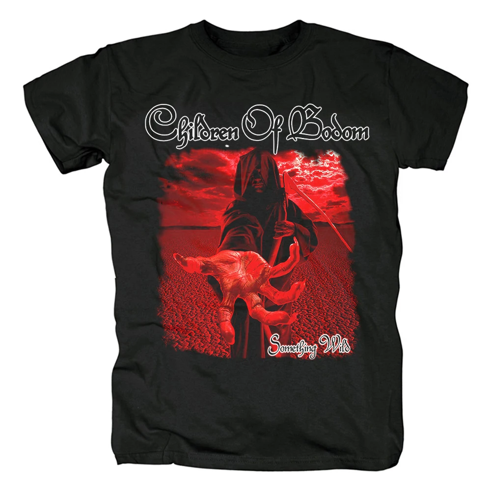

Children Of Bodom Something Wild Medium Power Metal black cotton new T-shirt Asian Size