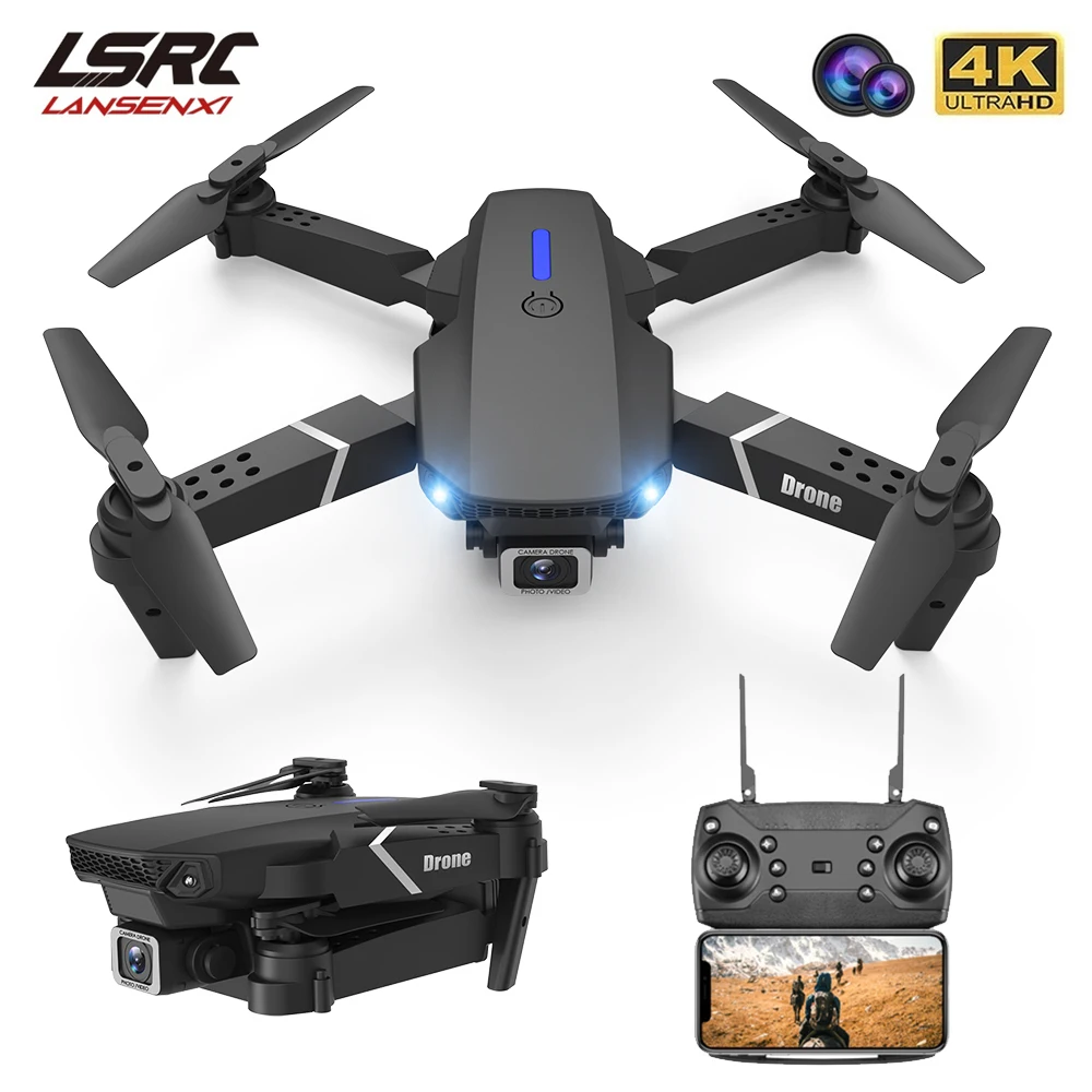 LSRC 2020 New Quadcopter Drone E525 HD 4K 1080P Camera and WiFi FPV HeightKeeping RC Foldable Quadcopter Dron Toy Gift afbeelding