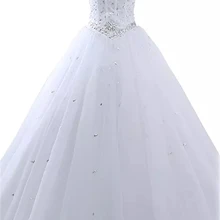 Новые Белые Бальные платья вечернее платье с бисером милые 16 Платья вечерние платья для выпускного вечера Vestido De 15 Anos BM136