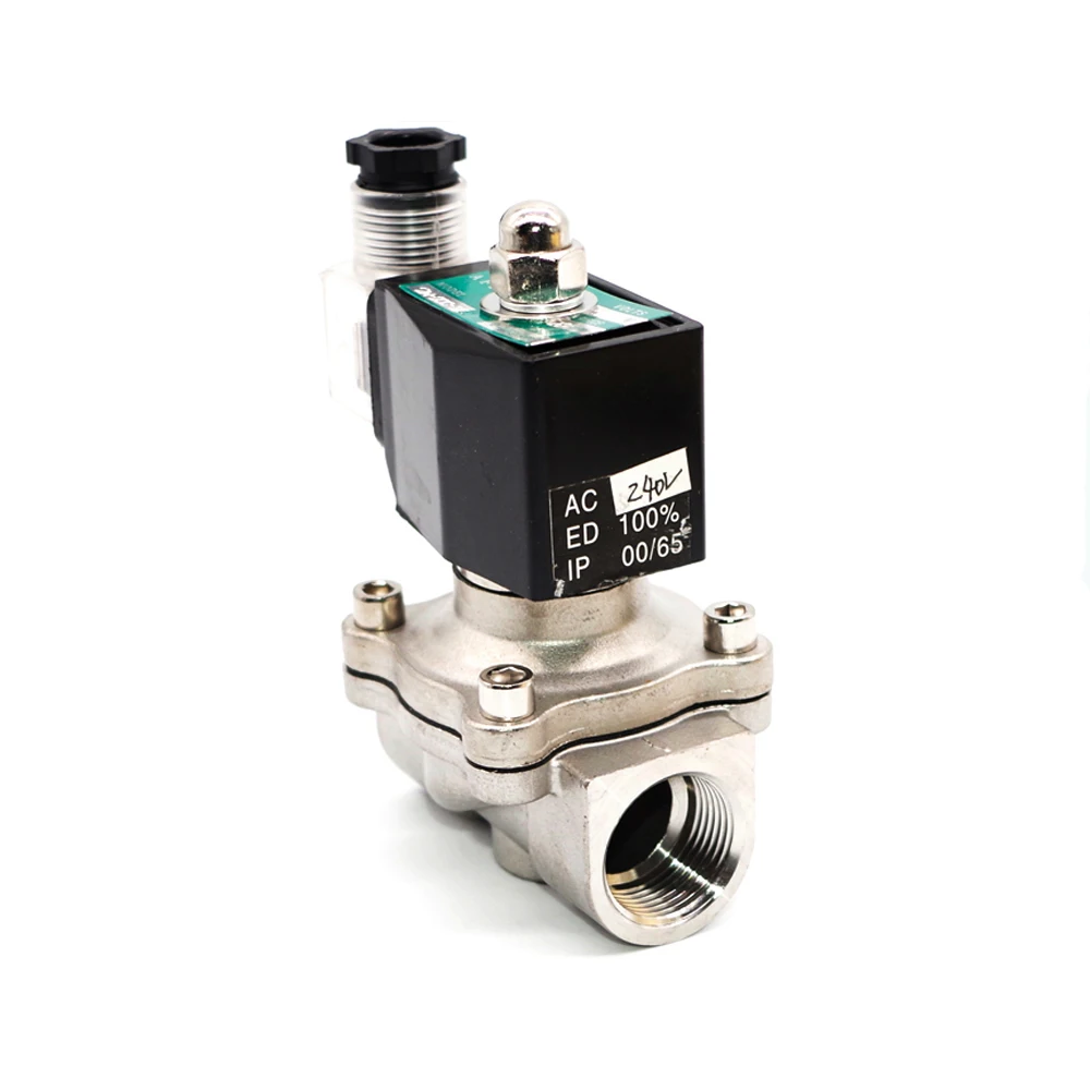 valvula solenoide eletrica aco inoxidavel para bsp 02