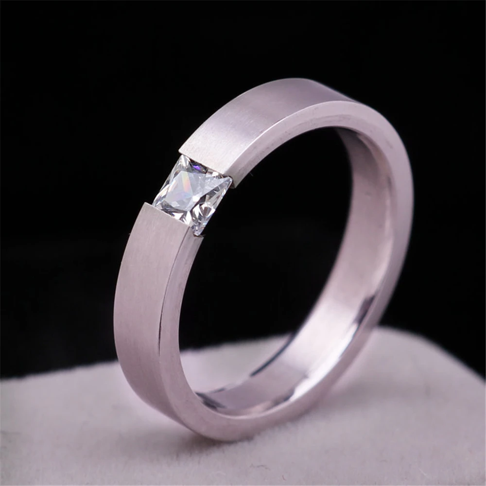 JZ-426 Stylish 4mm width frosted surface inlaid with square
