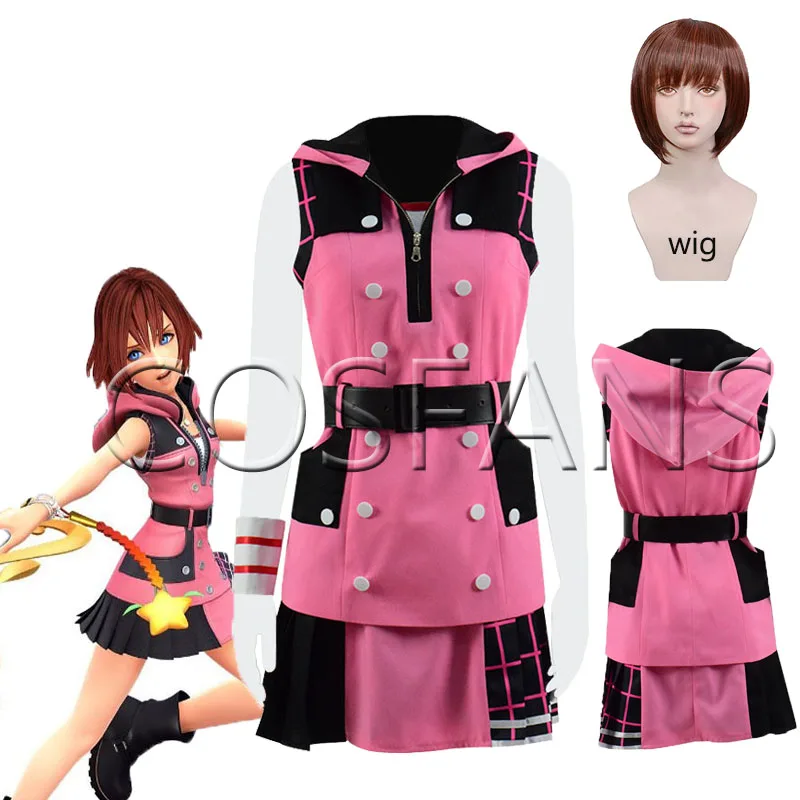 Косплей костюм Kairi Kingdom Hearts 3 III 6 шт. униформы для женщин и девушек взрослых