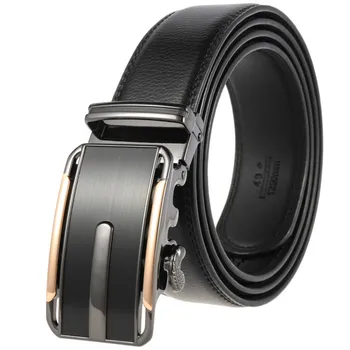 

The new men's cowhair belt casual business automatic buckle belt designer belts men high quality men gift
