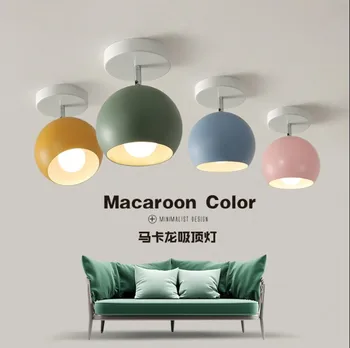 

Modern Minimalist Nordic Led Macaroon Semicircle Aisle Light Living Room Dining Room Bedroom Book Room Ceiling Lamp