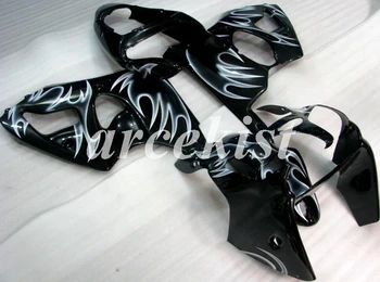 

New ABS Injection Mold Motorcycle Fairings Kit Fit For Kawasaki Ninja ZX-6R 636 2000 2001 2002 00 01 02 body set Flame White