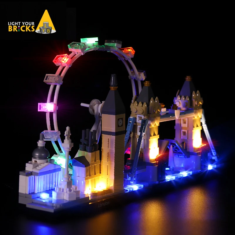 Brick Loot LED Lighting Kit for Lego London England Architecture Skyline 21034 Lego Set NOT Included 