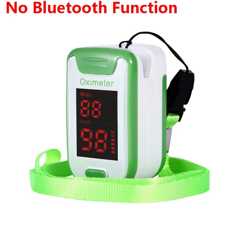Палец Bluetooth APP Пульсоксиметр медицинский бытовой цифровой измеритель насыщения кислородом портативный мини палец SPO2 PR Oximetro CE - Цвет: Green