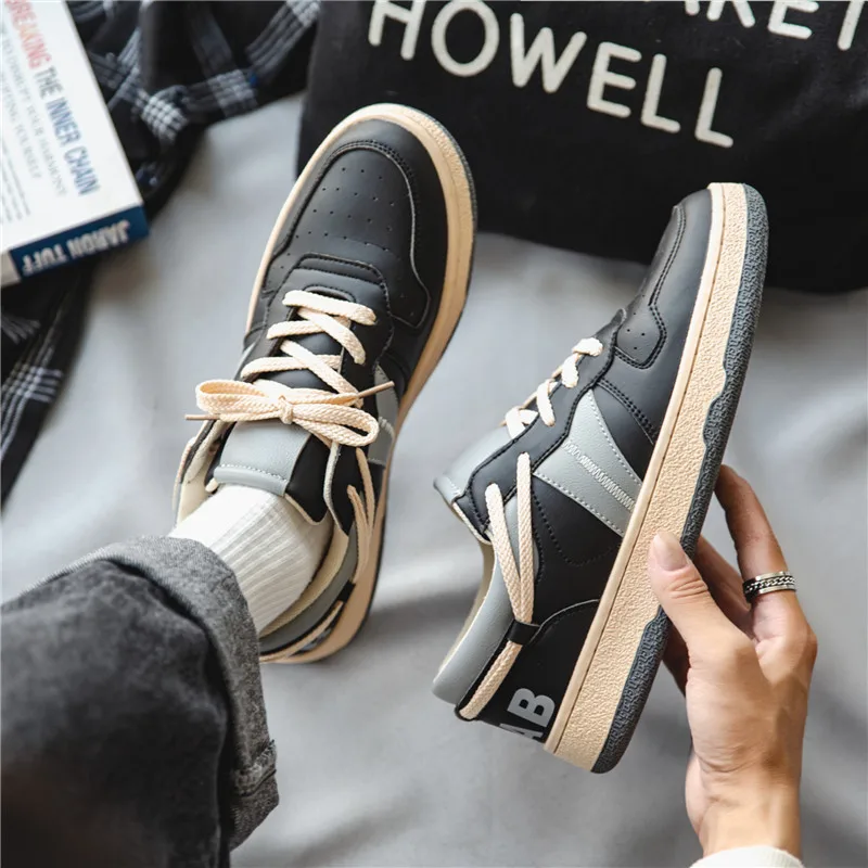 

Дышащая мужская спортивная обувь для мужчин, мужские кроссовки, Прогулочные кроссовки на плоской подошве, низкие кроссовки, уличная спортивная мужская обувь со шнуровкой