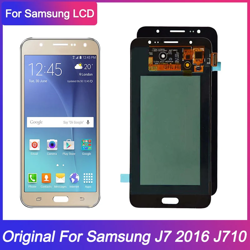 Original 5 5 Super Amoled Lcd For Samsung Galaxy J7 16 J710 J710f J710m J710g Lcd Display Touch Screen Digitizer Replacement Mobile Phone Lcd Screens Aliexpress