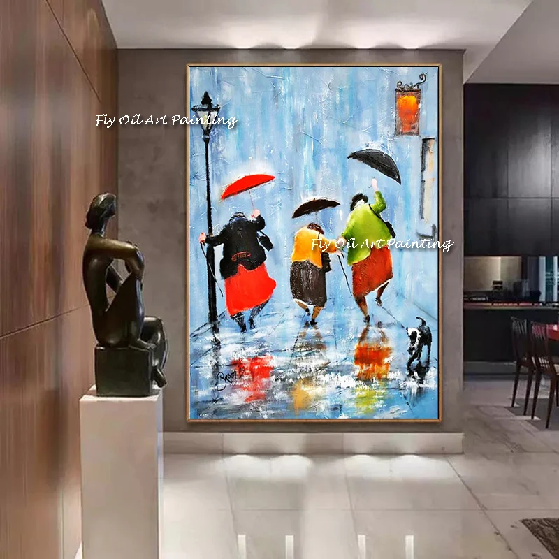 

Картина маслом ручной работы, холст, модульные картины, абстрактная картина, домашний декор, мультфильм, Настенная картина для гостиной