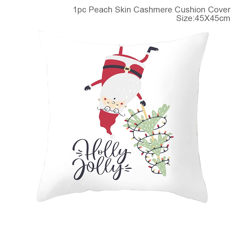 FRIGG Christmas Cushion Covers Christmas Pillowcase Merry Christmas Decor for Home Navidad Noel Happy New Year