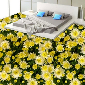 

[Self-Adhesive] 3D Small Daisy 1937 Floor Wallpaper Mural Wall Print Decal Wall Murals