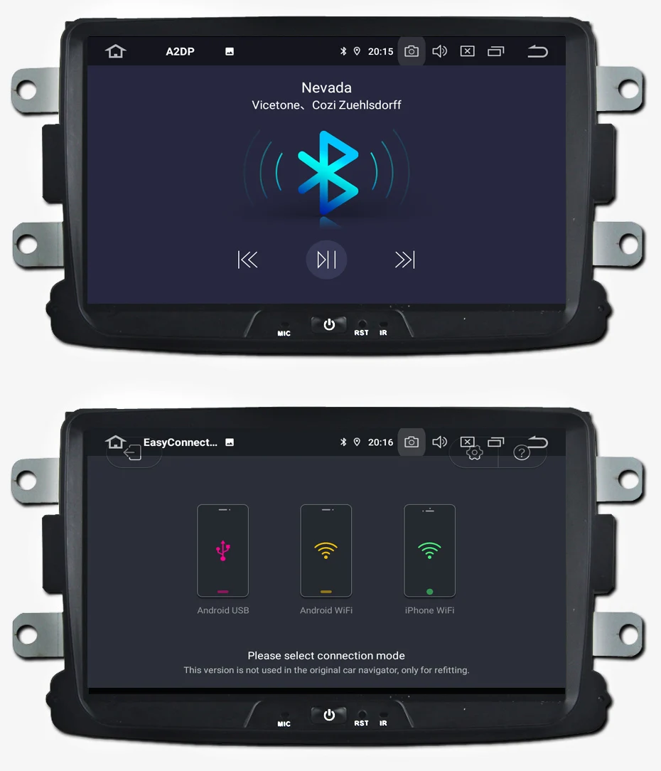 Cheap KANOR Car GPS Android 9.0 Auto Radio For Renault Duster Logan Sandero Dacia With Navigation Multimedia Stereo Bluetooth WIFI 14