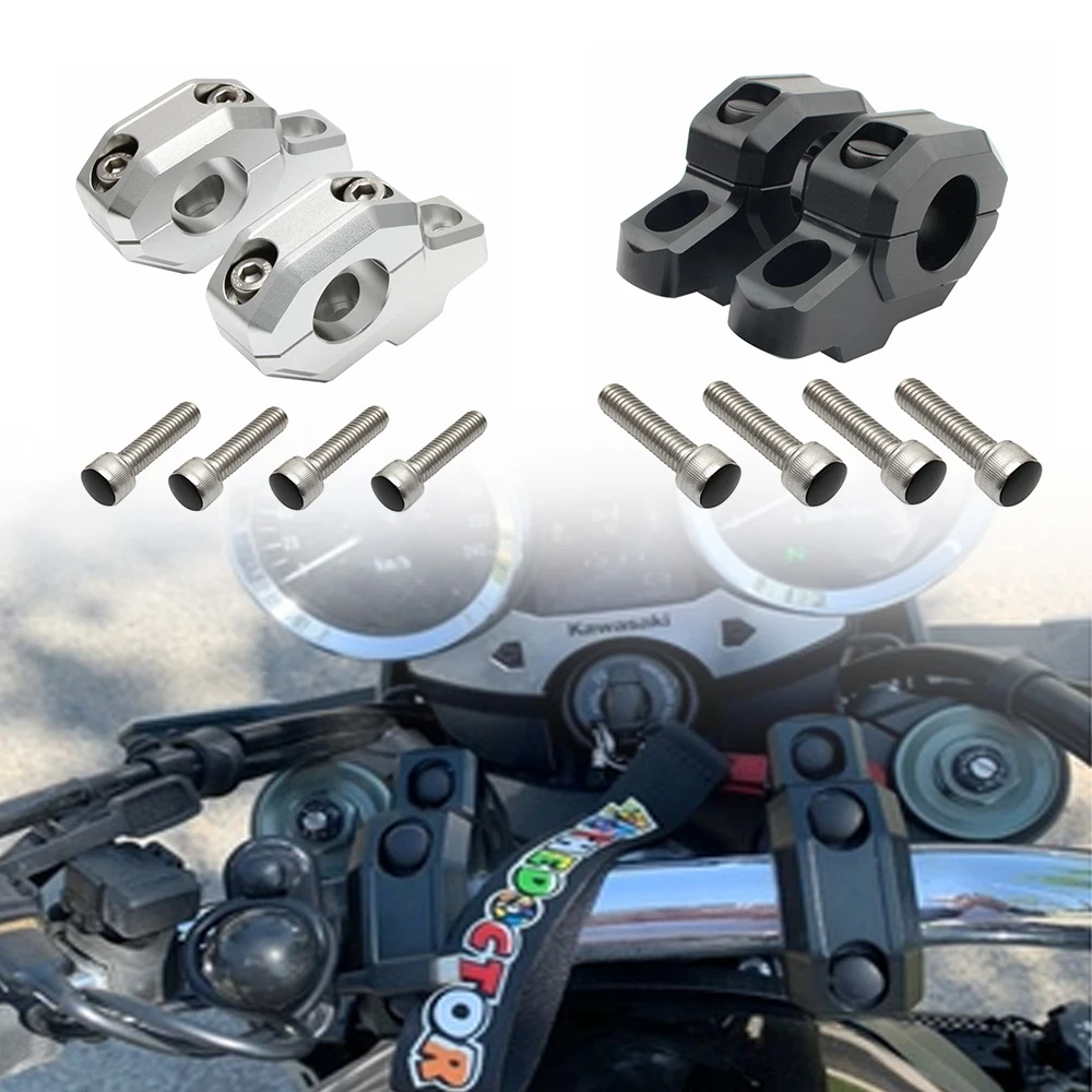 Misura Per Kawasaki Z900C Z900Rs 2017 2018 2019 2020 Manubrio Riser Mount Clamp2Pcs Kit Distanziale Riser Manubrio Moto