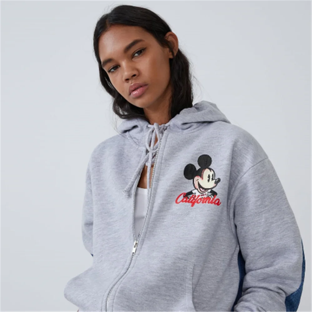ZA Hoody Hoodie Women's Fashion New Autumn and Winter Casual Hoody Hoodie Bohemian Adjustable Hood Long-sleeved Jacket