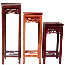 Имитация комнаты из красного дерева выдолбленный цветок в китайском стиле несколько многоэтажных квадратных земли бонсай цветочный горшок рама