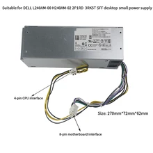 Alimentation d'origine pour ordinateur DELL H240EM 00 L240EM 00 B240NM 00, 8 broches, convient aux équipements 3040, 7040, 3040, 7040, 3650, 3046