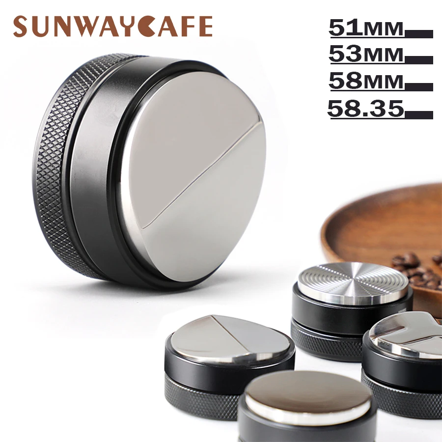 Coffee Tamper 51/53/58/58.35MM  304 Stainless Steel Coffee Distributor Coffee Powder Hammer Convex Base Coffee Accessories