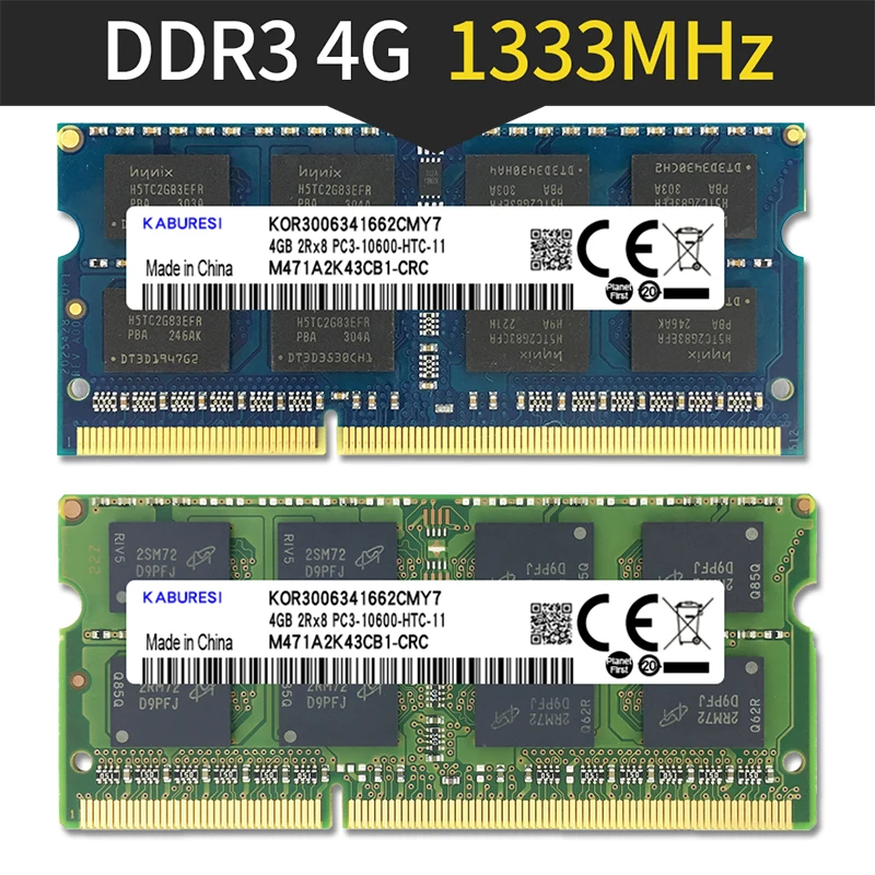 Kabures новая герметичная оперативная память для ноутбука DDR3 2 ГБ 4 1066 МГц 1333 1600 PC3