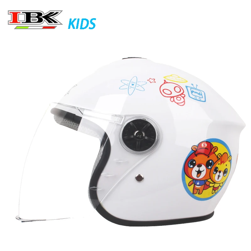 IBK милые Стиль детей защитный шлем уход за кожей лица Мотоцикл Скутер унисекс
