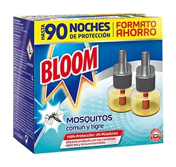 

Bloom Lot de 2 recharges liquides pour diffuseurs électriques Anti-moustiques communs et Tigres 90 Nuits