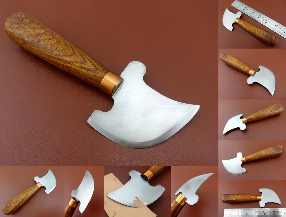 Кожа ремесло швейцарская сталь Hawkbill кривая круглый режущий нож Skiver Инструмент-штамповка Дырокол долото Edger Creaser Groover