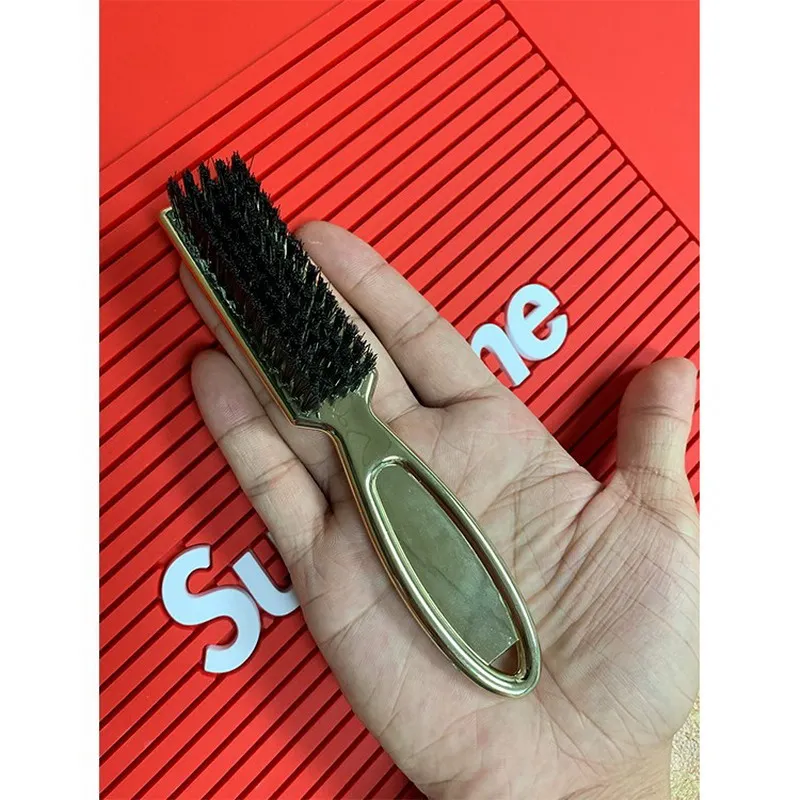 Пластиковая ручка щетка для бороды мягкая шерсть нейлоновая щетка портативная Чистящая Щетка для бритья