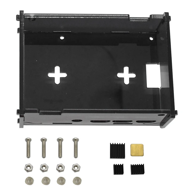 FFYY-Diy Acrylic Case Box Shell for 3.5 Inch Tft Screen and Raspberry Pi 4B