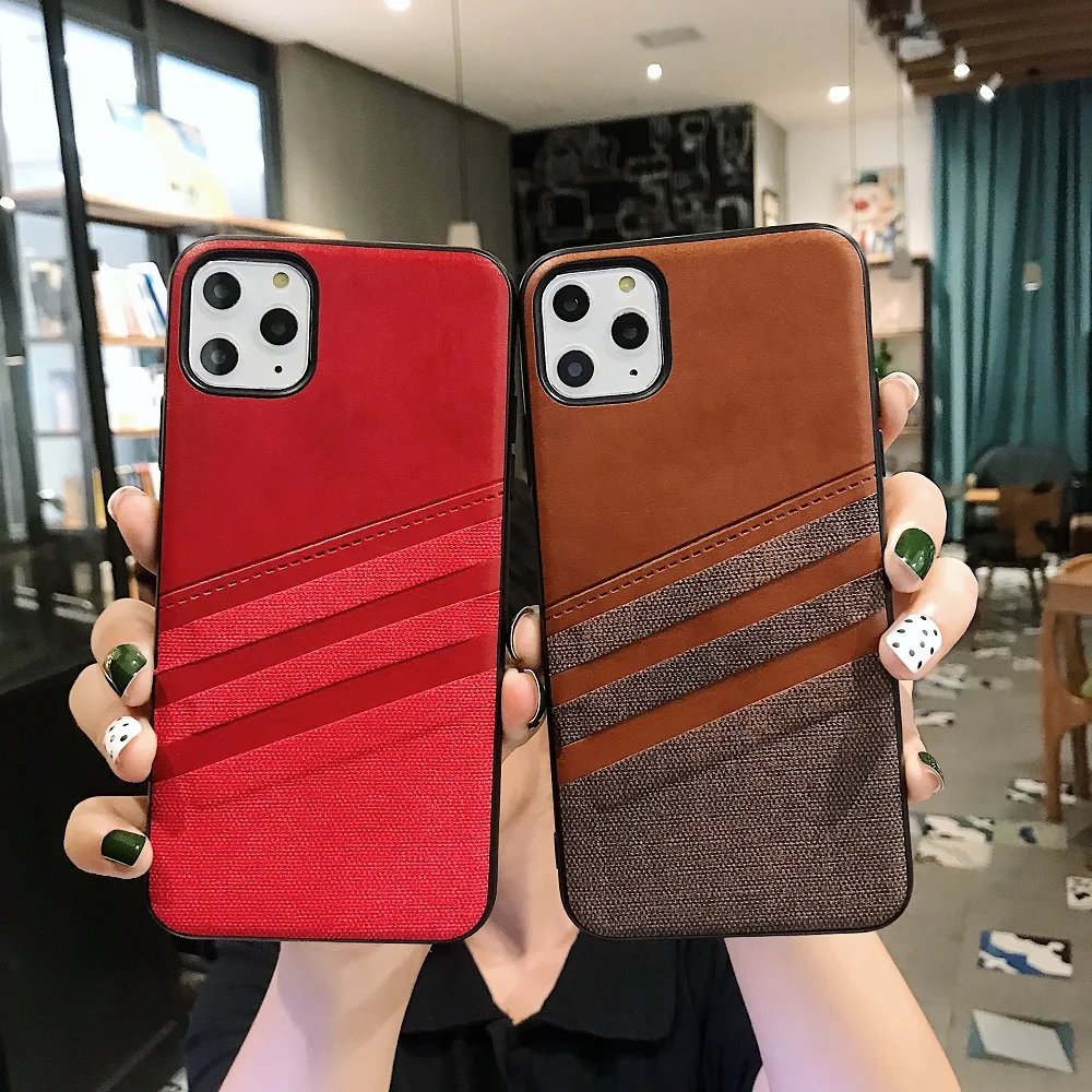 100 шт Роскошный PU кожаный чехол для iphone 11 Pro Max iphone 11 тонкий кожаный чехол задняя крышка для iphone XS Max XR X 8 7 Plus 6 6s чехол