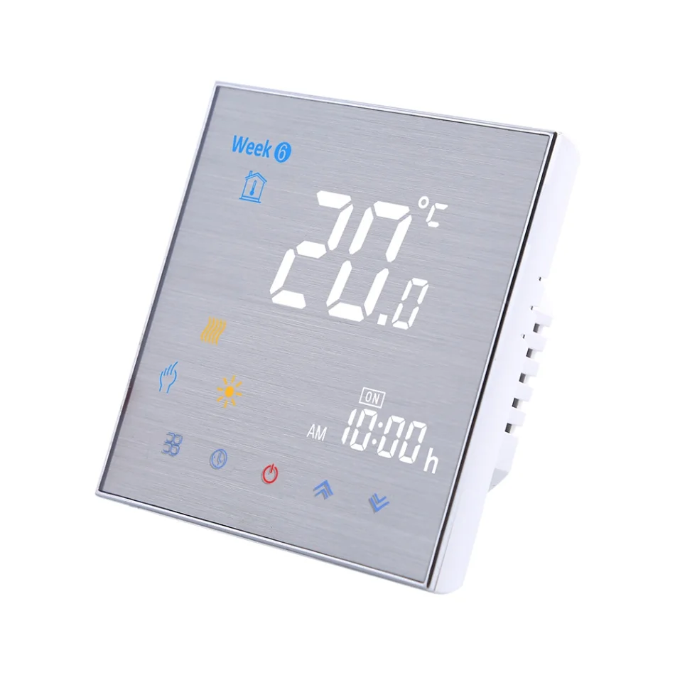 White(Wifi) Smart Termostato WiFi для нагрева воды Wifi термостат lcd сенсорный экран для Amazon Echo/Google Home/Tmall Genie/IFTTT - Цвет: White(Wifi)