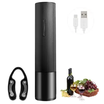 

Creative Wine Openers Kitchen Tool USB Charging Electric Bottle Opener With Paper Cutter Paper For Home Hotel Party Wedding