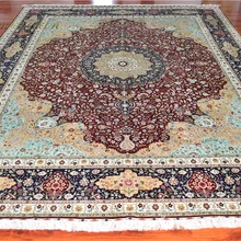 12x15 футов большой размер персидский шелковый ковер ручной вязки шелковый ковер шелкопряда роскошный ковер для виллы