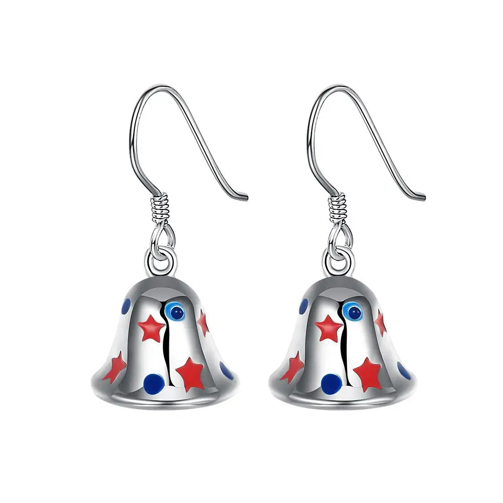 

New Fashionable Women's Earrings in 2019 Long Crystal Earrings Plating Christmas Bells Earrings Innovative Bell-shaped Earrings