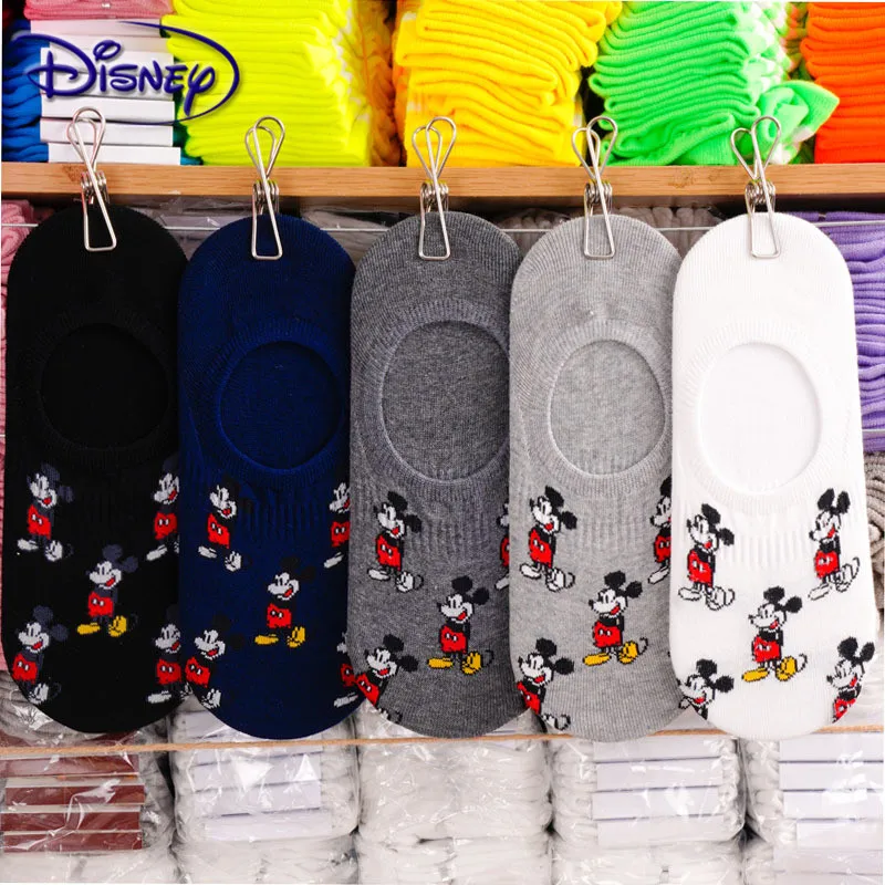 Disney новые мужские Носки с рисунком Микки Мауса хлопковые носки мужские повседневные носки большого размера