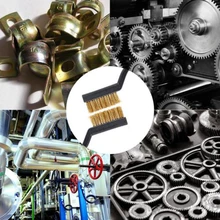 Проволочная щетка мини микро маленькая сталь латунь DIY для удаления ржавчины краски-12 шт./лот