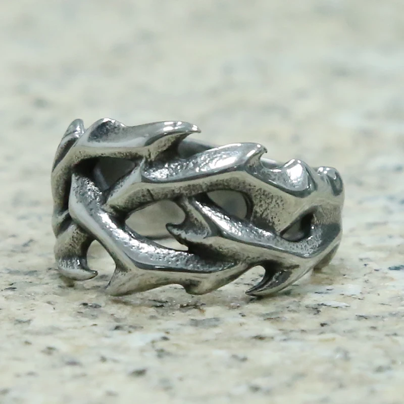 2025 Fashion Style New trend, silver hollow random men's and women's hip-hop punk style nail rings_voghion.com