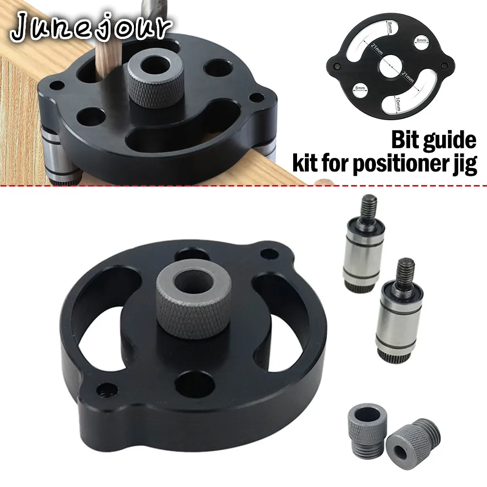 

6/8/10mm Woodworking Pocket Hole Jig Self-centering Vertical Doweling Jig Drill Guide For Locator Hole Puncher Carpentry Tools