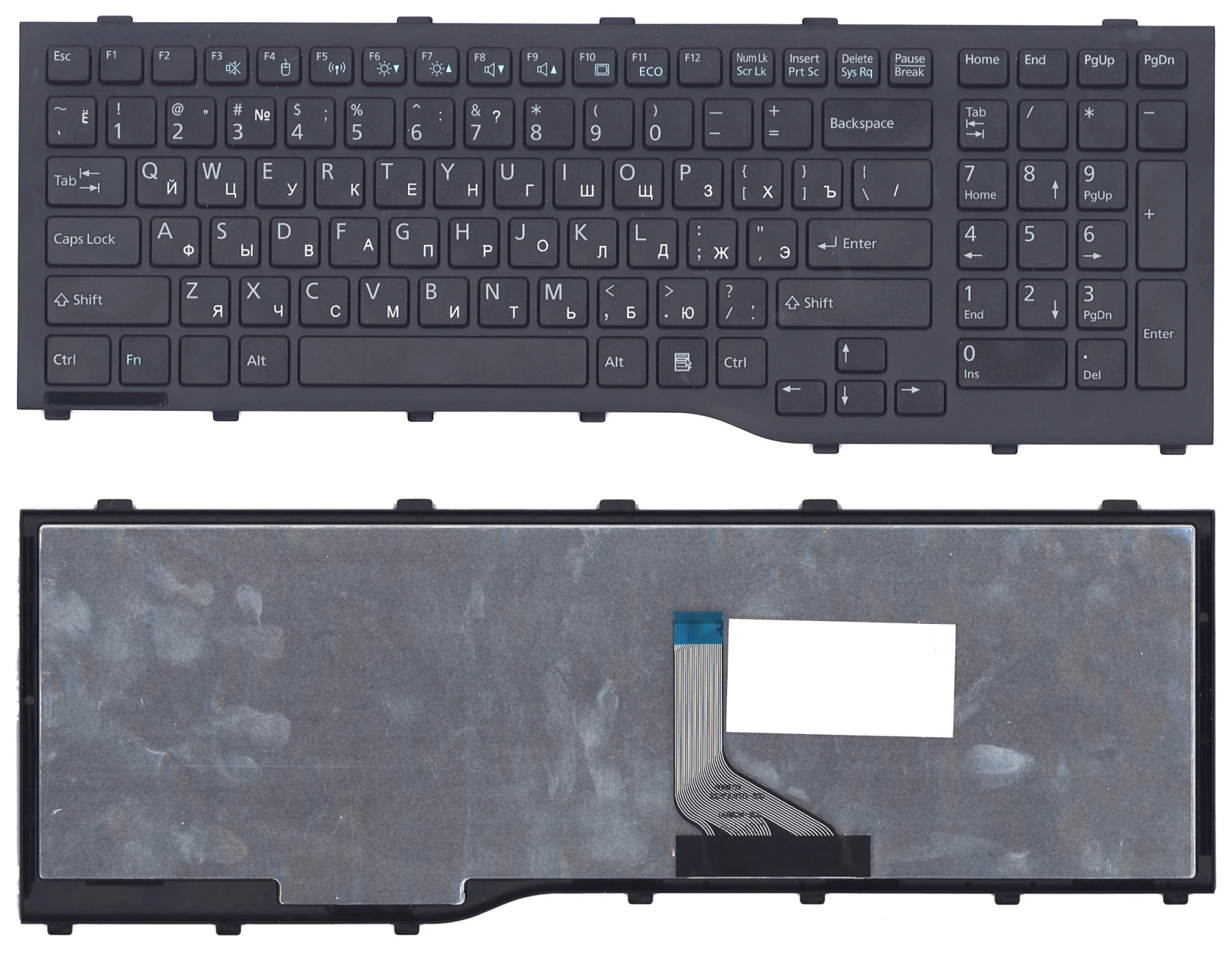 Клавиатура для ноутбука Fujitsu LIFEBOOK AH532 NH532 черная | Компьютеры и офис
