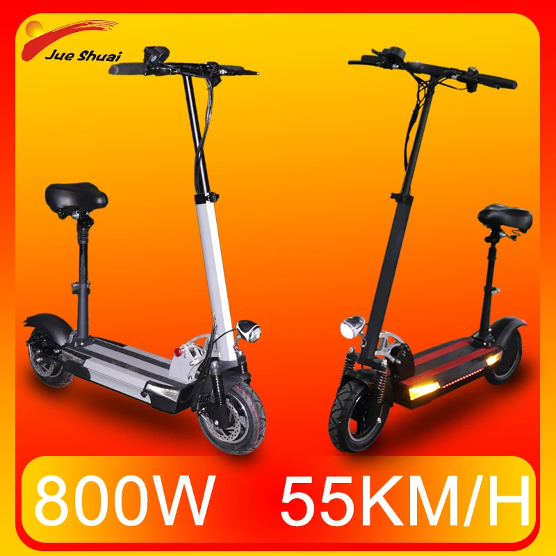 Js-patinete eléctrico para adultos, Scooter con Motor de 800W, rueda de 8 pulgadas, 100KM, batería potente de 48V26A, plegable