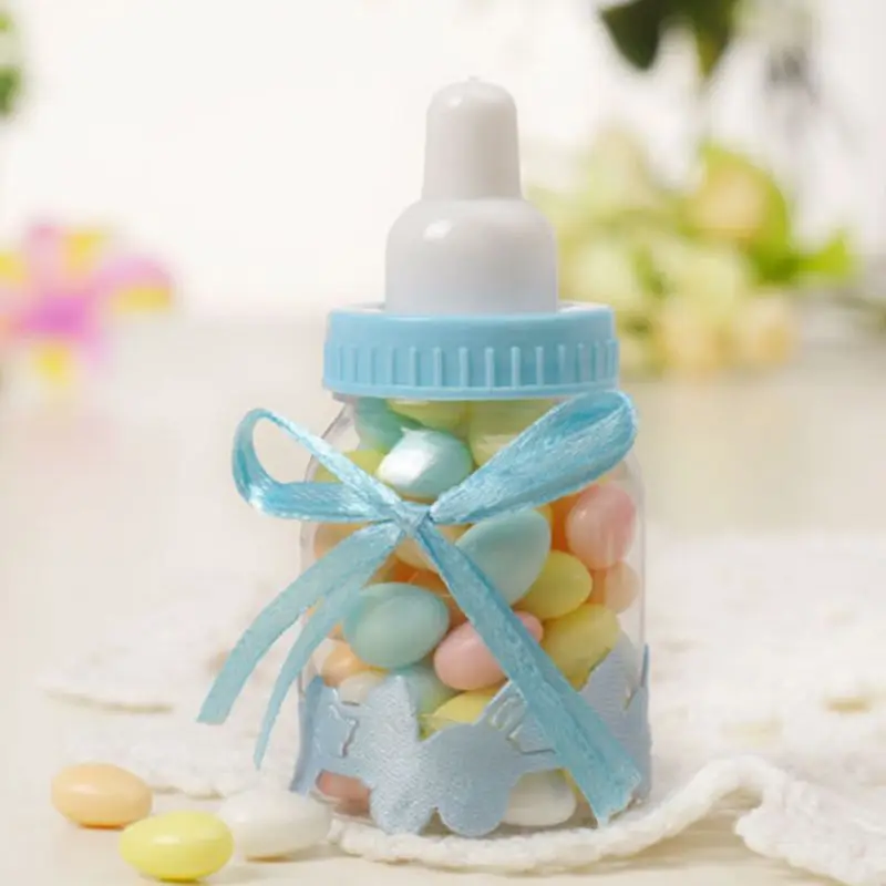 Набор из 24 штук, для девочек и мальчиков Baby Shower крещение бутылка для Хэллоуина конфеты Коробки для рождественской вечеринки Подарки Пластик коробка D08D