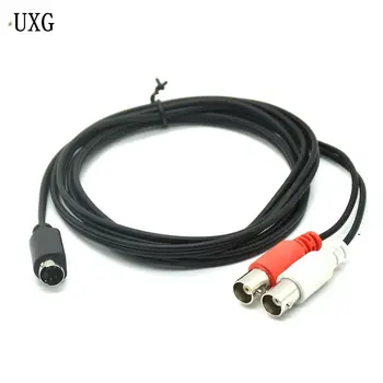 

0.25m 1.5m S-Video Y Adapter 4-Pin S-VHS Male to Two BNC Female Connectors For Monitoring system capture card interrupt box