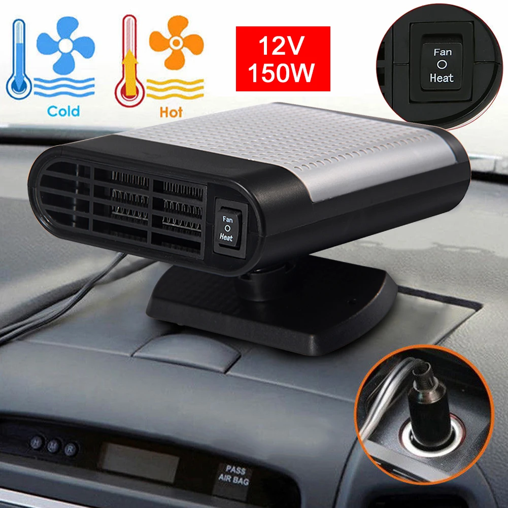 12 V 150 W Non-Slip кабины теплее автомобиля лобового стекла автомобиля интерьер автомобиля нагреватель Портативный влагоулавливатель быстрый нагрев Керамика антиобледенитель