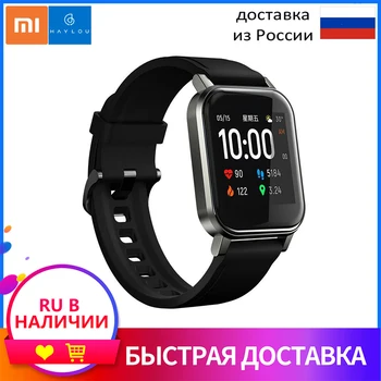 

Haylou LS02 Smart Watch 1.4inch Full Touch Large Screen 12 Sports Modes bluetooth 5.0 Smart Watch Global Version - Black