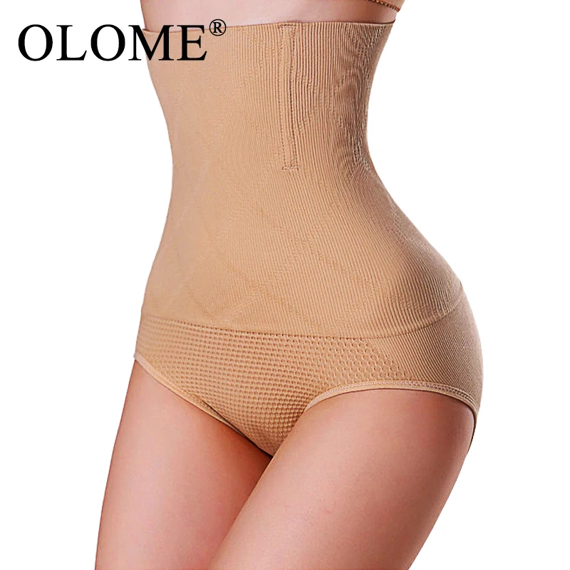 Для женщин Высокая Талия Пластика управления Трусики Талия Body Shaper бесшовный обтягивающий Брюки Корректирующее белье Нижнее белье