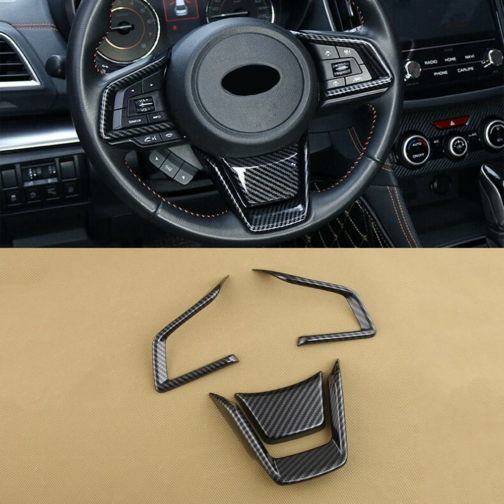 

4pcs/Set ABS Plastic Steering Wheel Switch Cover Trim Decor For Subaru Forester Crosstrek XV Car Styling Sticker Accessories